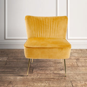 Hawsaiy Modern Velvet Accent Chair with Metal Legs