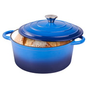 Kerilyn 6 QT Enameled Dutch Oven Pot with Lid, Cast Iron Dutch Oven with Dual Handles for Bread Baking, Cooking, Non-stick Enamel Coated Cookware