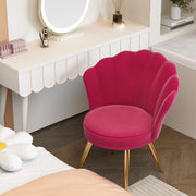 Hawsaiy Velvet Accent Chair with Gold Metal Legs for Bedroom,Living Room