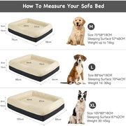 Hawsaiy Memory Foam Dog Bed - Washable, Non-Slip, & Waterproof