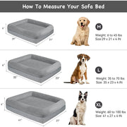 Hawsaiy Memory Foam Dog Bed - Washable, Non-Slip, & Waterproof