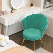 Hawsaiy Velvet Accent Chair with Gold Metal Legs for Bedroom,Living Room