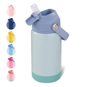 Hawsaiy 12oz Kids Insulated Water Bottle with Straw Lid, Leak-Proof Stainless Steel BPA-Free for School Boys and Girls