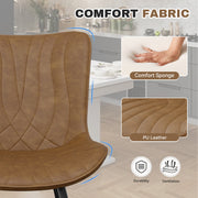 Hawsaiy Modern PU Leather Dining Chairs Set of 2/4/6 with Metal Legs for Dining Room