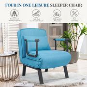 Hawsaiy Convertible Sleeper Leisure Recliner, Adjustable Lounge Chair, Arm Chair, and Sofa Bed