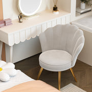 Hawsaiy Velvet Accent Chair with Gold Metal Legs for Bedroom,Living Room