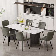 Hawsaiy Modern PU Leather Dining Chairs Set of 2/4/6 with Metal Legs for Dining Room