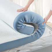 Hawsaiy 4 Inch Mattress Topper White Memory Foam Mattress Topper Extra Firm Back Pain Relief Enhanced Cooling Pad for Back Pain, High Support