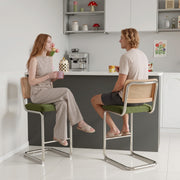 Hawsaiy Rattan Bar Stools Set of 2, 26