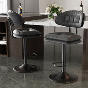 Hawsaiy Adjustable Ergonomic Design Barstools with Double-Layer Upholstered Set of 2/4 for Kitchen Island