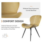 Hawsaiy Faux Leather Dining Chairs Set of 2/4/6 with Widened Backrest & Seat