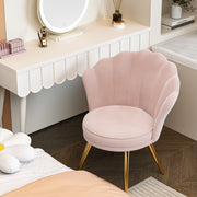 Hawsaiy Velvet Accent Chair with Gold Metal Legs for Bedroom,Living Room