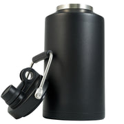 Kerilyn Insulated Jug with Handle, One Gallon, 128oz Stainless Steel, Large Double Vacuum Water Bottle for Hot & Cold Drinks, Wide Mouth, Sweat Proof, Great for Travel, Hiking & Camping, Black Water Bottle