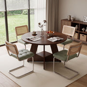 Hawsaiy 5 Piece Round Dining Table Set for 4, 47.3