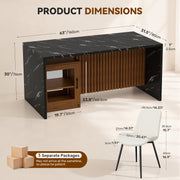 Hawsaiy 5 Piece Dining Table Set for 4, 63