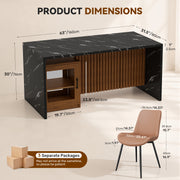 Hawsaiy 5 Piece Dining Table Set for 4, 63
