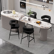 Hawsaiy Counter Height Bar Stools Set of 2, Pelletized Velvet Upholstered Modern Counter Stool,Low Back Barstools, Velvet Bar Chairs with Metal Legs,Beige