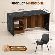 Hawsaiy 5 Piece Dining Table Set for 4, 63
