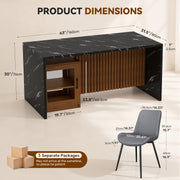 Hawsaiy 5 Piece Dining Table Set for 4, 63
