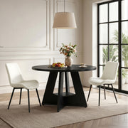 Hawsaiy 5 Piece Round Dining Table Set for 4, 47.3