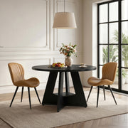 Hawsaiy 5 Piece Round Dining Table Set for 4, 47.3