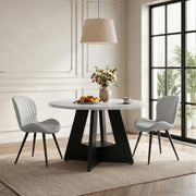 Hawsaiy 5 Piece Round Dining Table Set for 4, 47.3