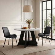 Hawsaiy 5 Piece Round Dining Table Set for 4, 47.3