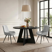 Hawsaiy 5 Piece Round Dining Table Set for 4, 47.3
