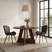 Hawsaiy 5 Piece Round Dining Table Set for 4, 47.3