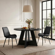 Hawsaiy 5 Piece Round Dining Table Set for 4, 47.3