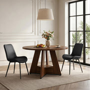Hawsaiy 5 Piece Round Dining Table Set for 4, 47.3