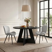 Hawsaiy 5 Piece Round Dining Table Set for 4, 47.3