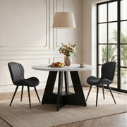 Hawsaiy 5 Piece Round Dining Table Set for 4, 47.3