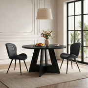 Hawsaiy 5 Piece Round Dining Table Set for 4, 47.3