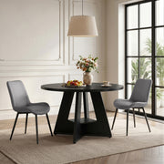 Hawsaiy 5 Piece Round Dining Table Set for 4, 47.3