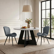 Hawsaiy 5 Piece Round Dining Table Set for 4, 47.3