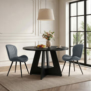 Hawsaiy 5 Piece Round Dining Table Set for 4, 47.3