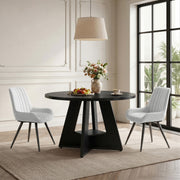Hawsaiy 5 Piece Round Dining Table Set for 4, 47.3