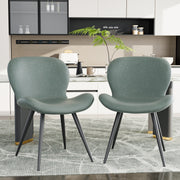 Hawsaiy Faux Leather Dining Chairs Set of 2/4/6 with Widened Backrest & Seat