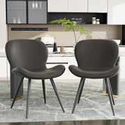 Hawsaiy Faux Leather Dining Chairs Set of 2/4/6 with Widened Backrest & Seat