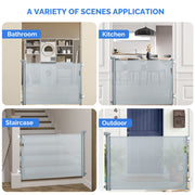 Hawsaiy Retractable Baby Safety Gate for Baby and Pet Extends to 55