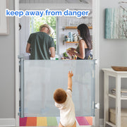 Hawsaiy Retractable Baby Safety Gate for Baby and Pet Extends to 55