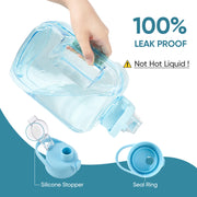 Hawsaiy 87oz Plastic Water Bottles with Flip Top Leak Proof Lid for Gym、Outdoor Sports