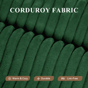 Luxanimarion Modular Sectional Sofa with L-Shape Chaise,Cloud Sectional Modern Sleeper Couch with Deep Seat,Sponge Compression Sofas No Assembly Required (Beige-Corduroy Fabric)