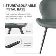 Hawsaiy Faux Leather Dining Chairs Set of 2/4/6 with Widened Backrest & Seat