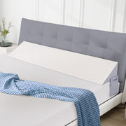 Hawsaiy Wedge Pillow for Bed Gap Filler, Breathable Support Pillow with Removable Zipper Pillowcase, High-Density Foam, Large Pocket Storage