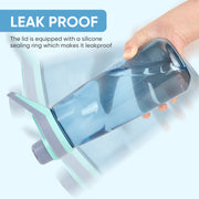 Hawsaiy 32oz Clear Plastic Leak-Proof Water Bottle,BPA-Free