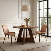 Hawsaiy 5 Piece Round Dining Table Set for 4, 47.3