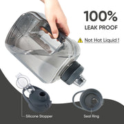Hawsaiy 87oz Plastic Water Bottles with Flip Top Leak Proof Lid for Gym、Outdoor Sports