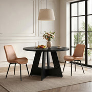 Hawsaiy 5 Piece Round Dining Table Set for 4, 47.3